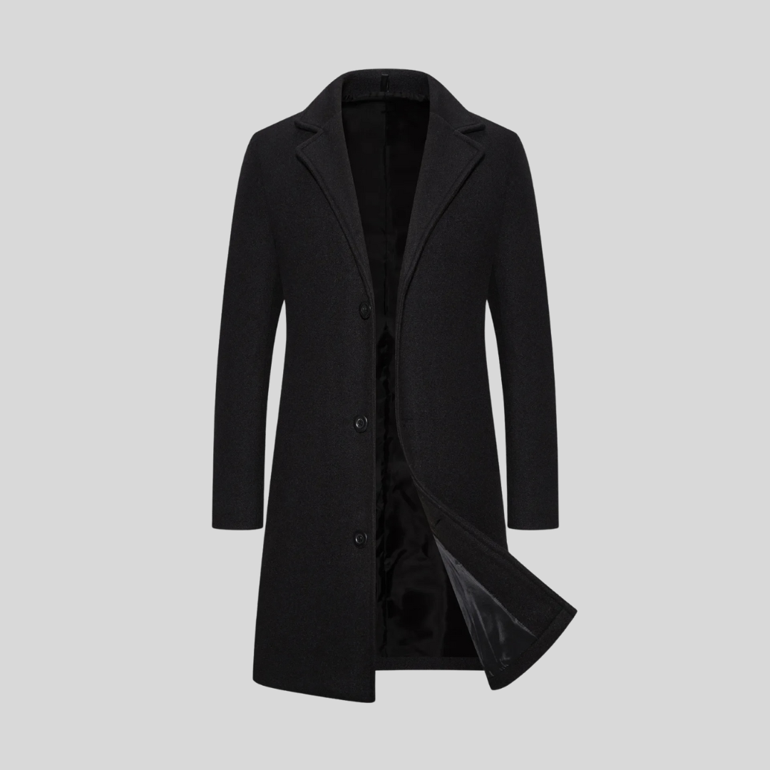 Longline Wool Structure™ — Abrigo largo de lana