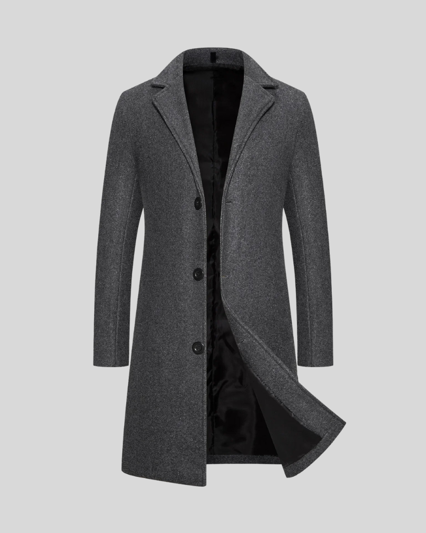 Longline Wool Structure™ — Abrigo largo de lana